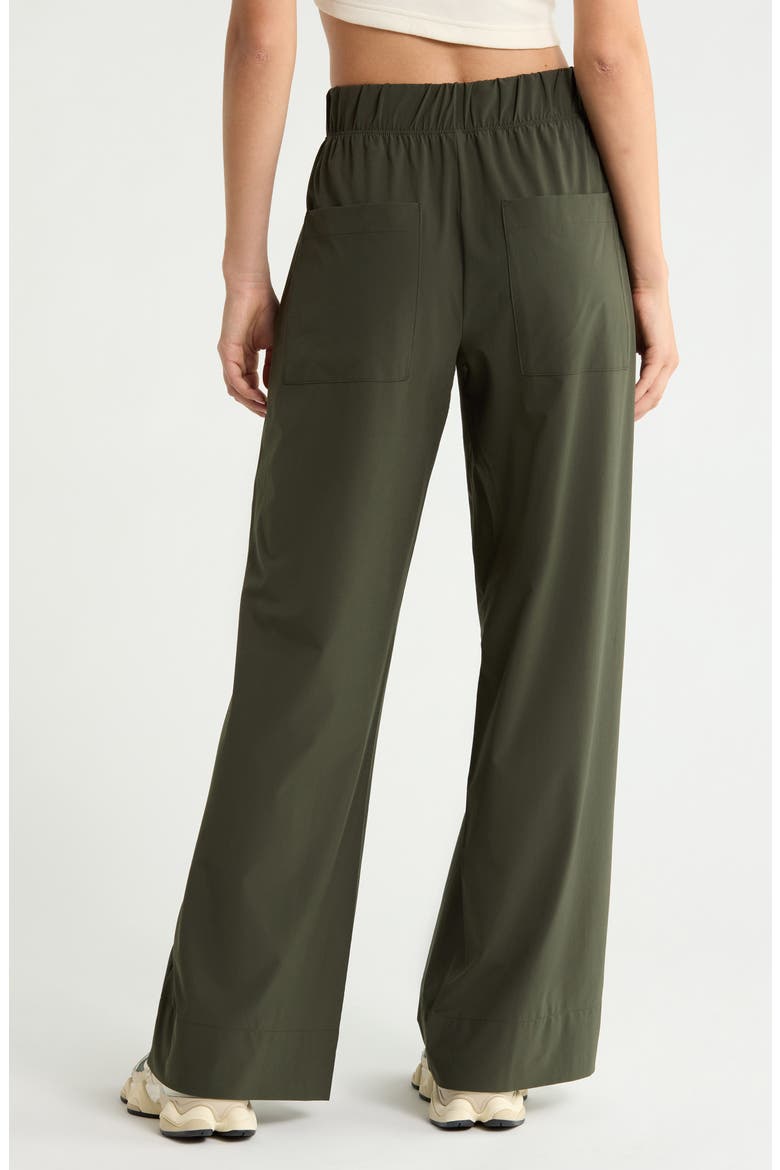 Wide Leg Utility Pants, Alternate, color, OLIVE INK