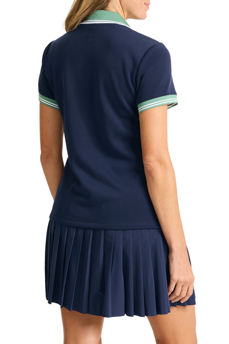 Coastal Bay Pique Polo, Alternate, color, COASTLINE
