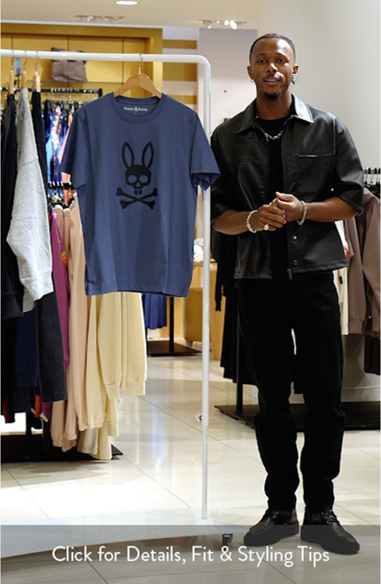 Payson Leather Texture Graphic T-Shirt, sales video thumbnail