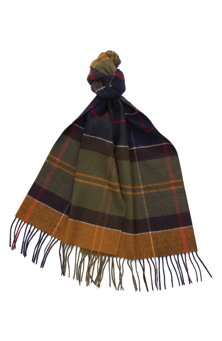 Barbour Inverness Tartan Wool Scarf, Alternate, color, Classic Tartan