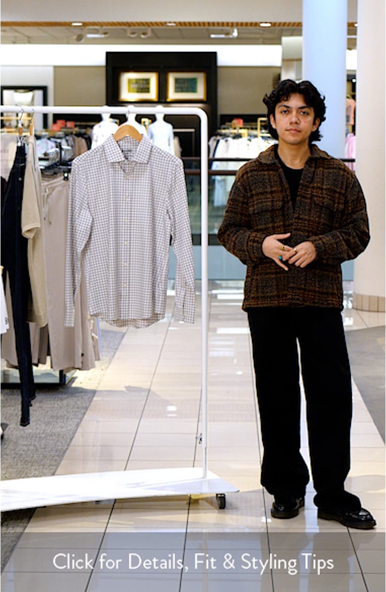 State of Mind Slim Fit Check Performance Button-Up Shirt, sales video thumbnail