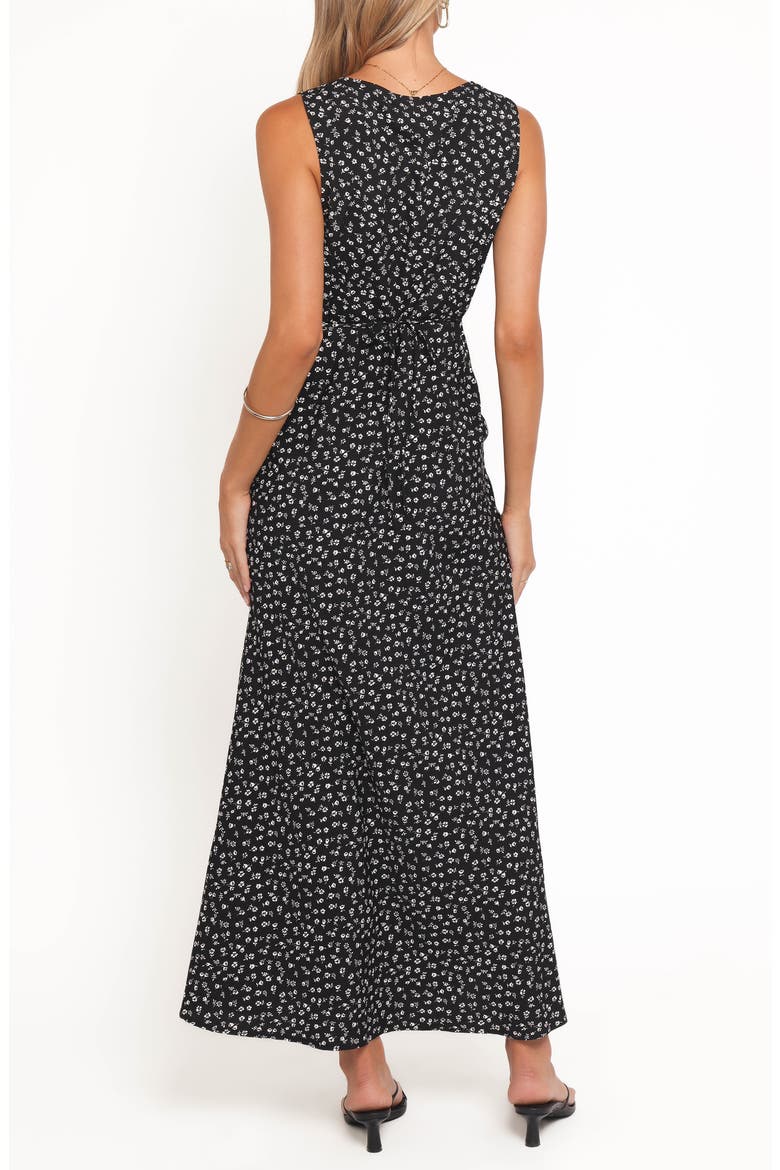 Jackson Sleeveless Maxi Dress, Alternate, color, BLACK FLORAL
