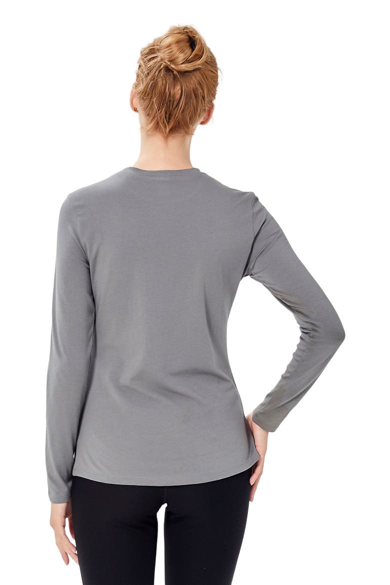 Pima Going Long Sleeve Top, Alternate, color, Stone Olive