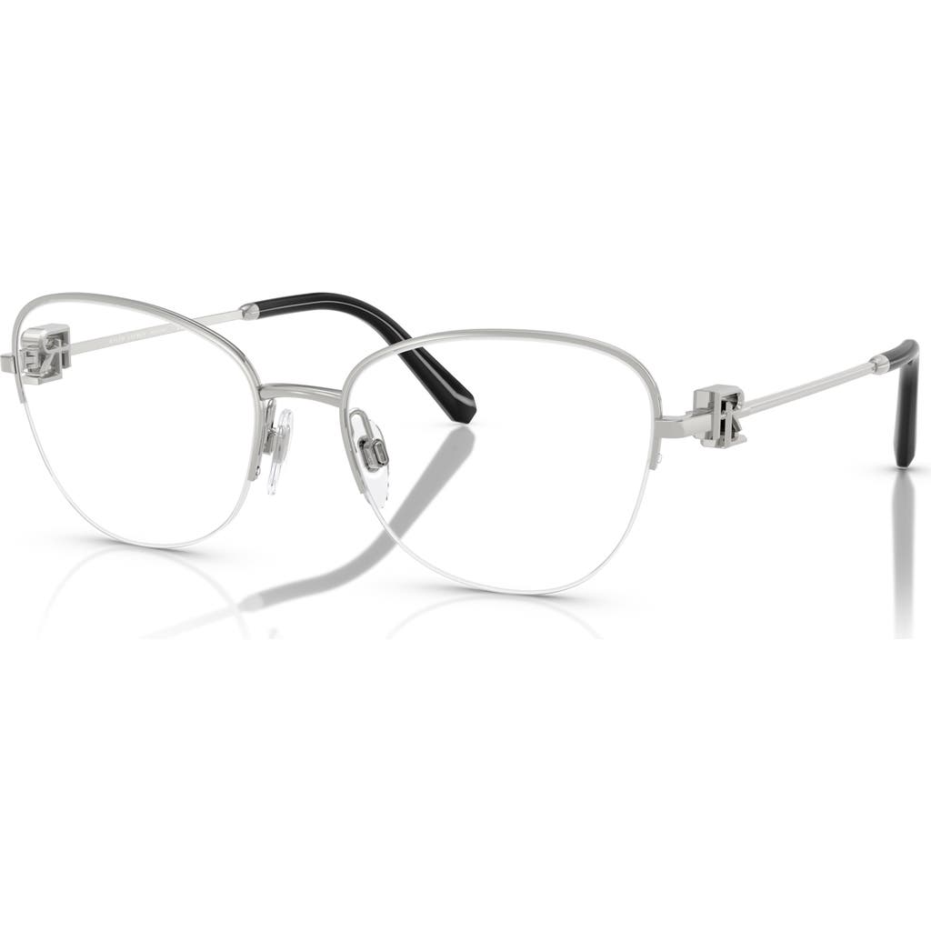 Ralph Lauren 54mm Butterfly Optical Glasses In White