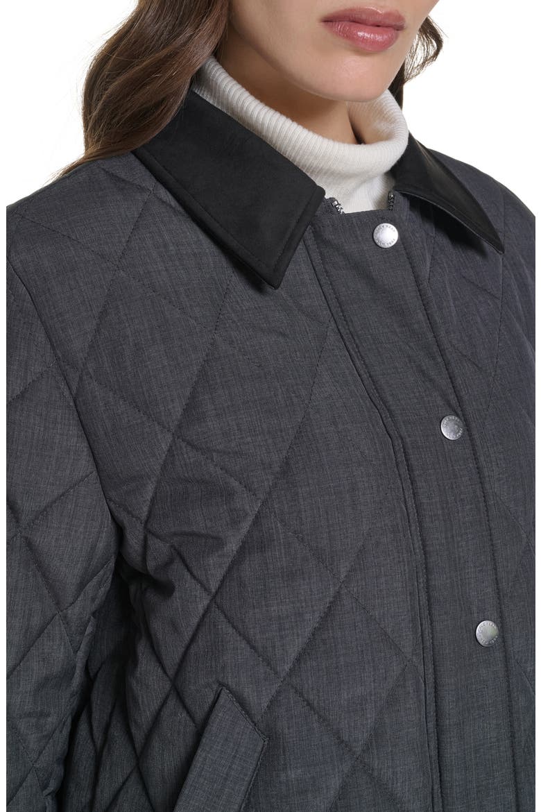 Crosshatch Quilted Jacket, Alternate, color, ANTHRACITE