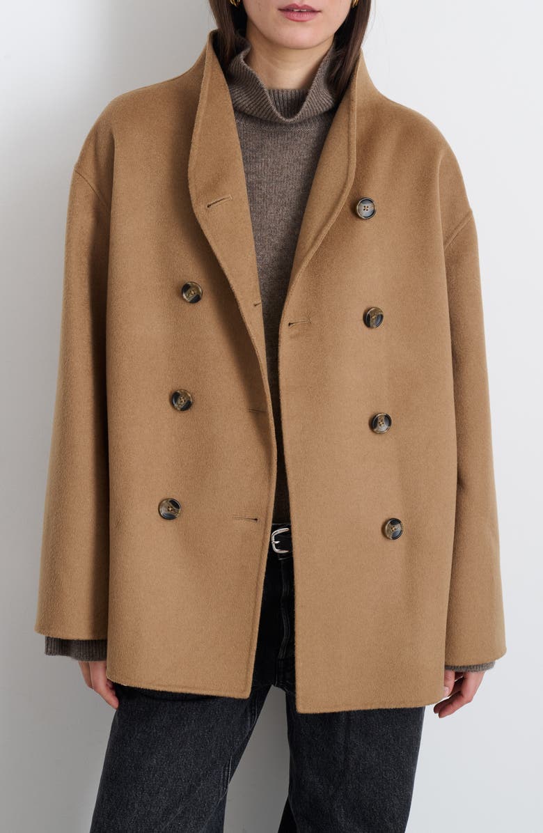 Alex Mill Sophia Wool Blend Coat, Main, color, Camel