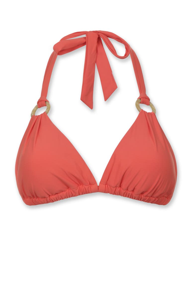 HELEN JON Ring String Bra, Alternate, color, Coral