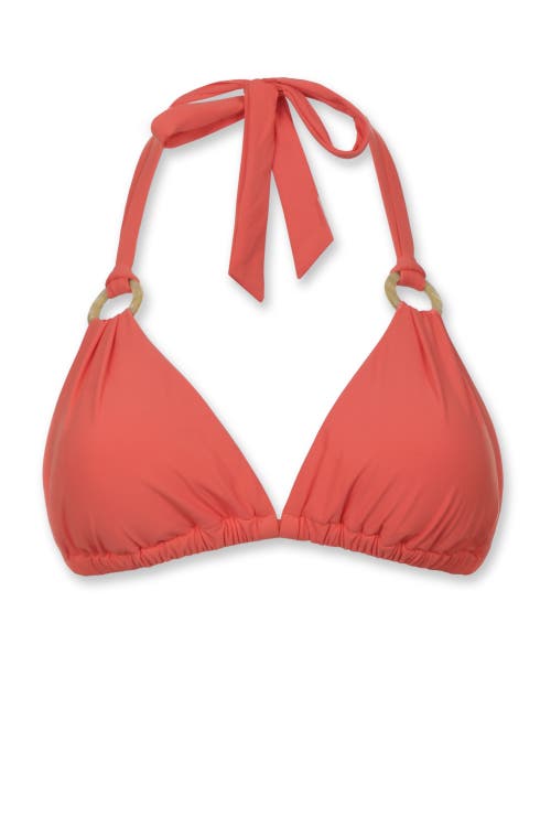 Helen Jon Ring String Bra In Coral