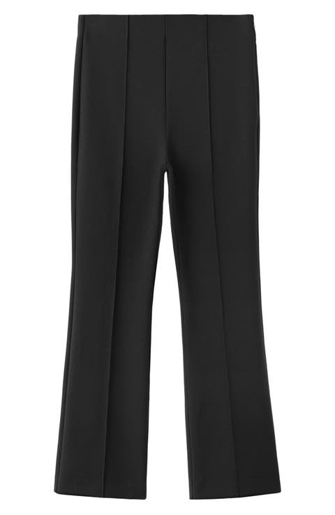 Seamed Straight Leg Crop Pants