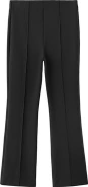MANGO Seamed Straight Leg Crop Pants