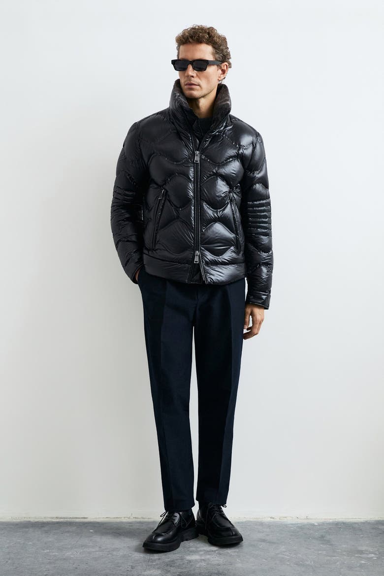 Moy Men's Goose Down Puffer Jacket, Alternate, color, Black