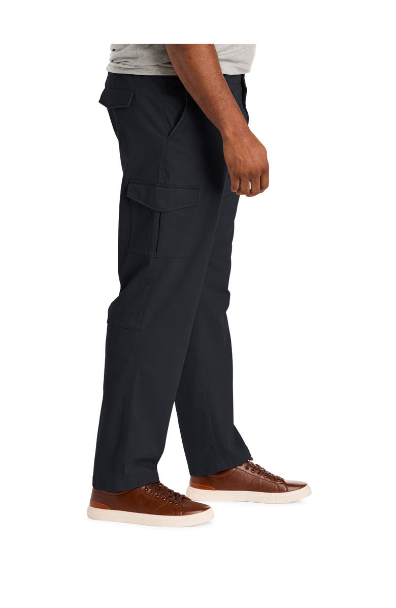 True Nation by DXL Big & Tall Everyday Cargo Pants, Alternate, color, Jet Black