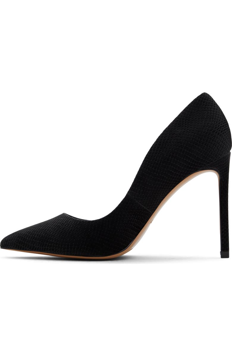 ALDO Lala Snakeskin Embossed Pointed Toe Pump, Alternate, color,