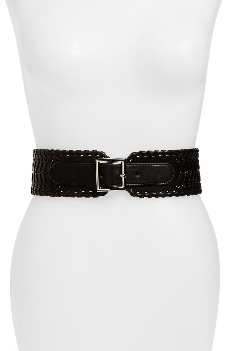 Treasure & Bond Whipstitch Stretch Belt, Main, color,