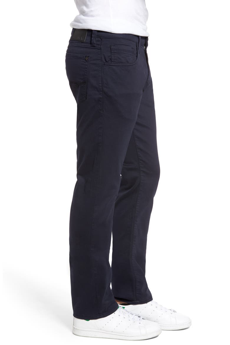 Zach Straight Leg Twill Pants, Alternate, color, DARK NAVY TWILL