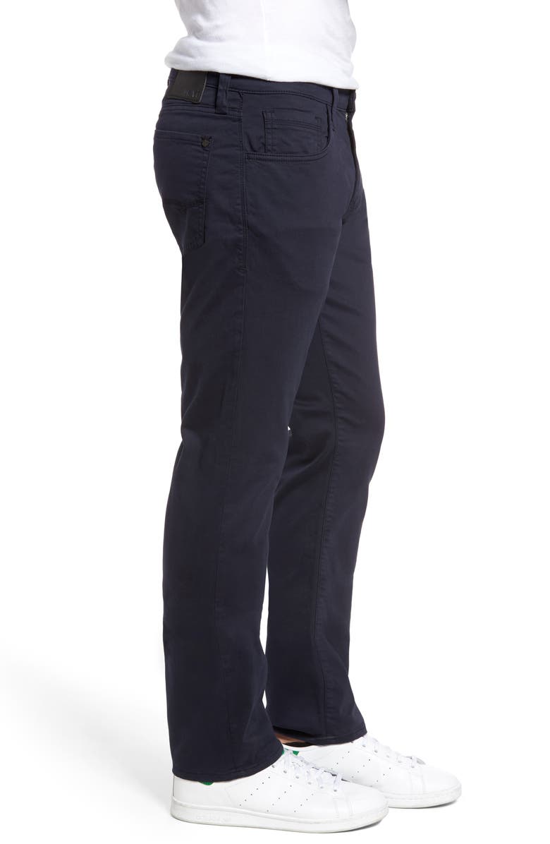 Mavi Jeans Zach Straight Leg Twill Pants, Alternate, color, Dark Navy Twill