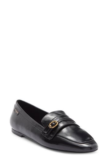 Kurt Geiger London Mayfair Slim Apron Toe Loafer In Black