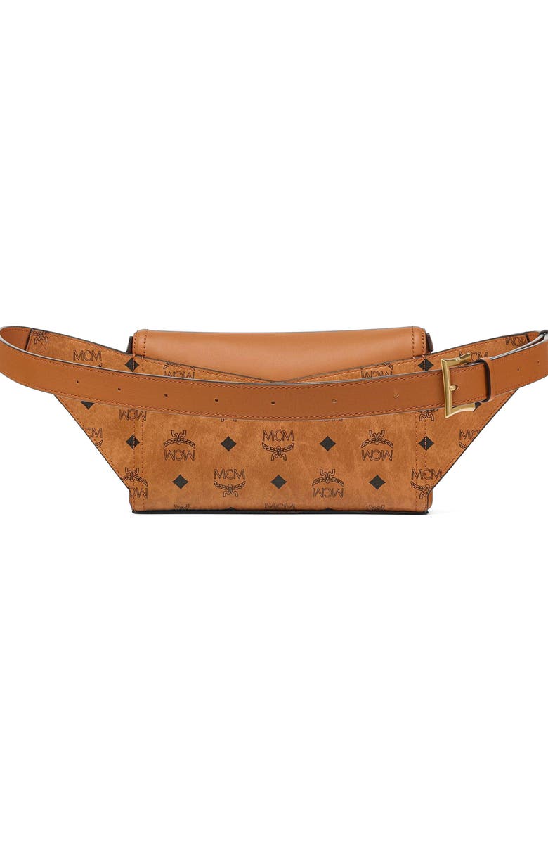 MCM Diamond 3D Belt Bag in Visetos Leather Mix, Alternate, color,