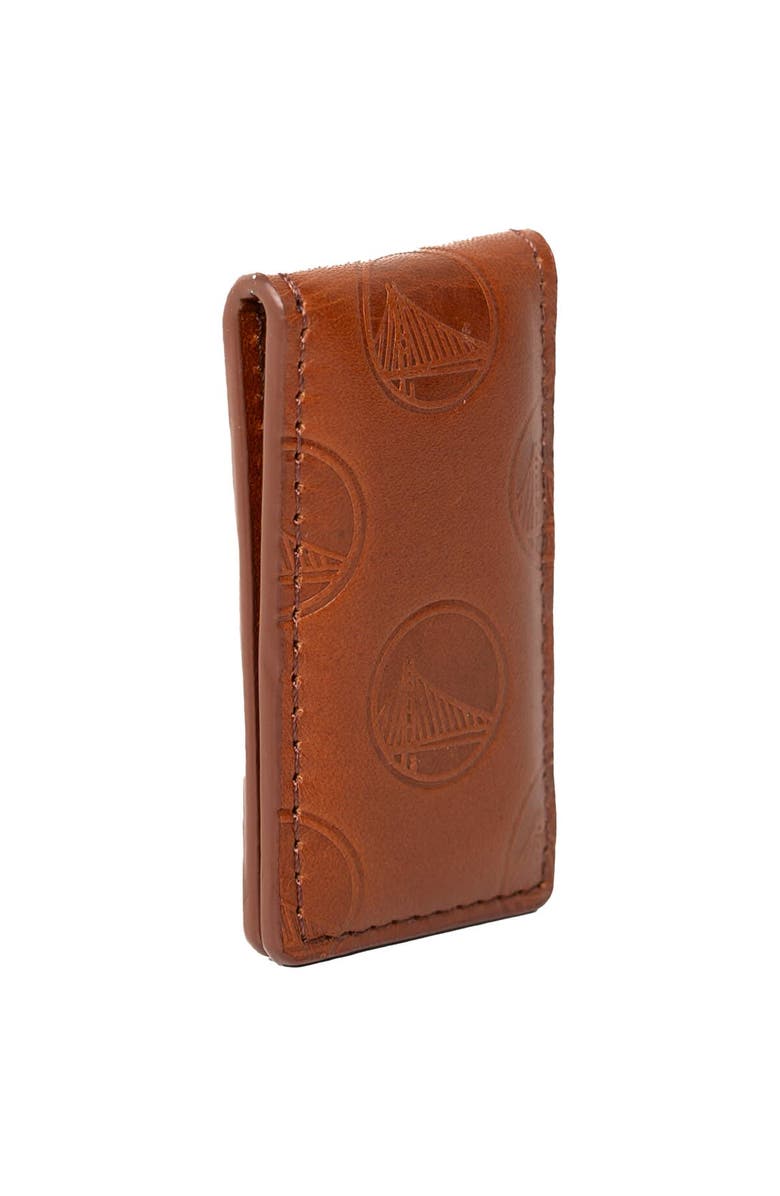 LUSSO Brown Golden State Warriors Sammy Magnetic Money Clip, Alternate, color, Brown