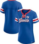 FANATICS Women's Fanatics Branded Royal New York Giants Original State Lace-Up T-Shirt