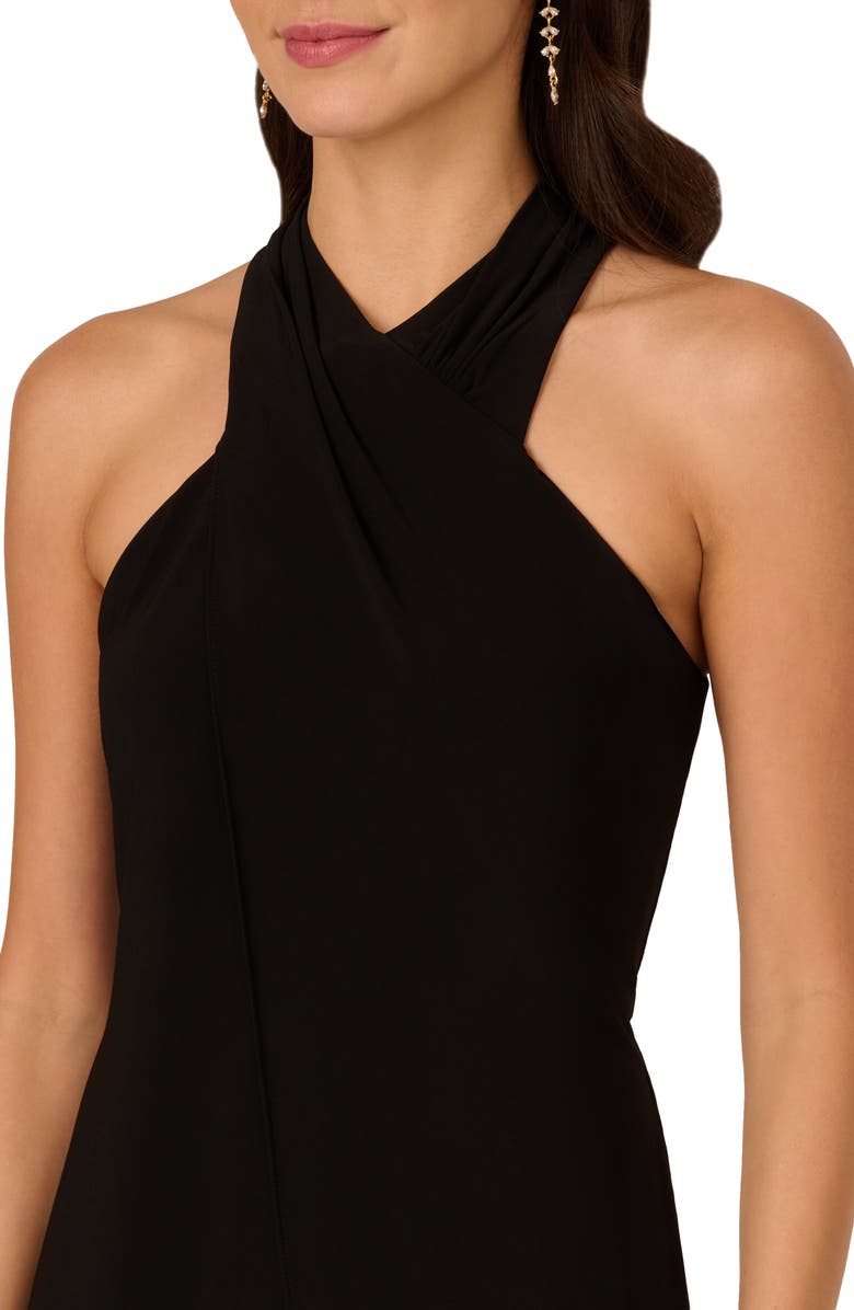 Adrianna Papell Crossover Neck Overlay Jumpsuit, Alternate, color, 
