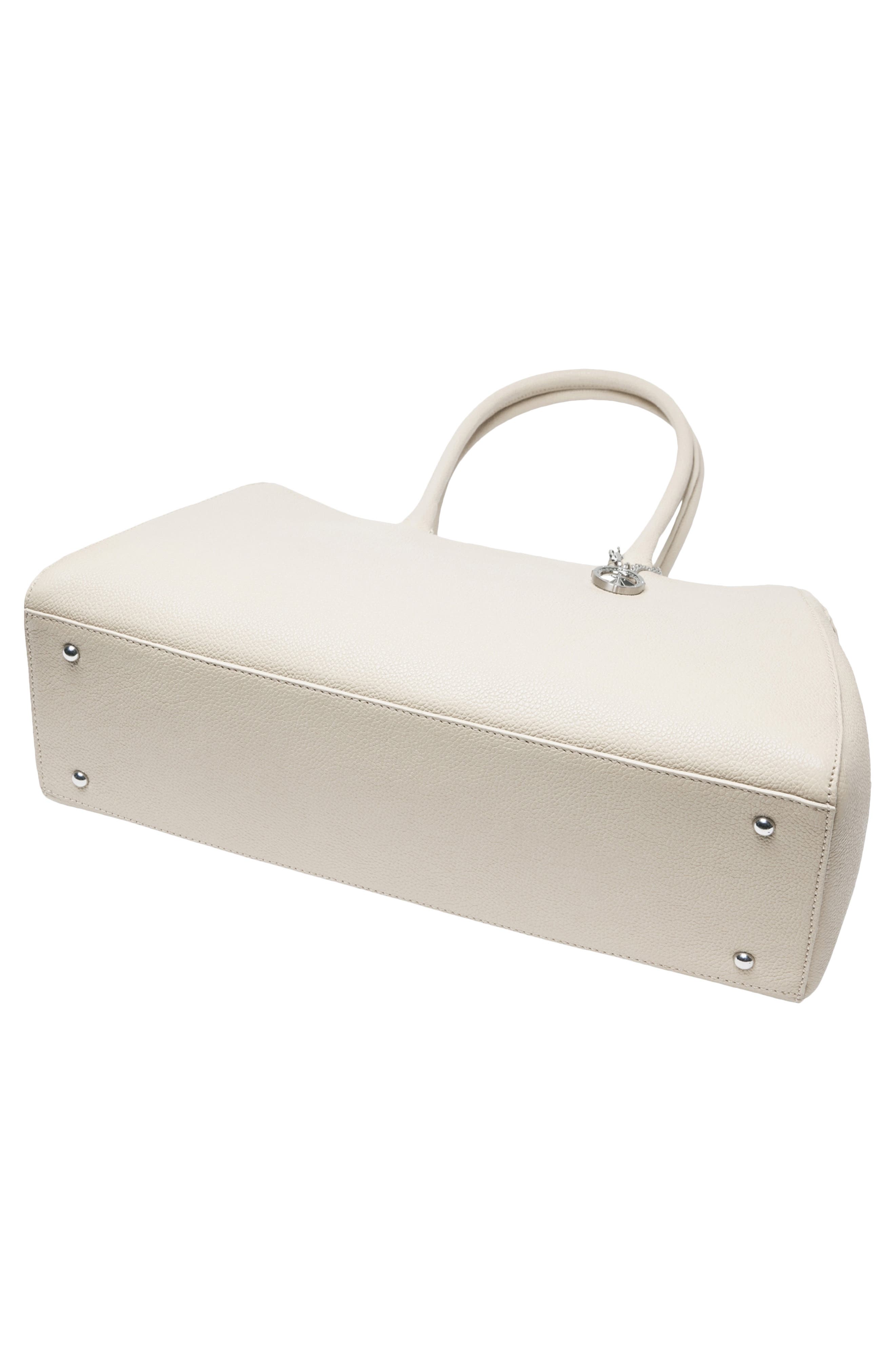 Harper Leather Shoulder Bag, Alternate, color, VANILLA CREAM
