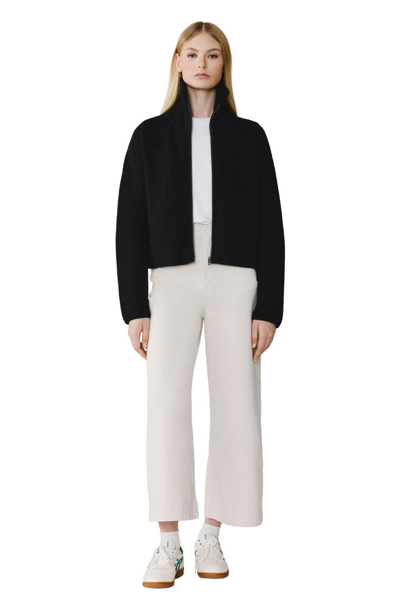 Soia & Kyo Noelle Rib Cardigan, Alternate, color, Black