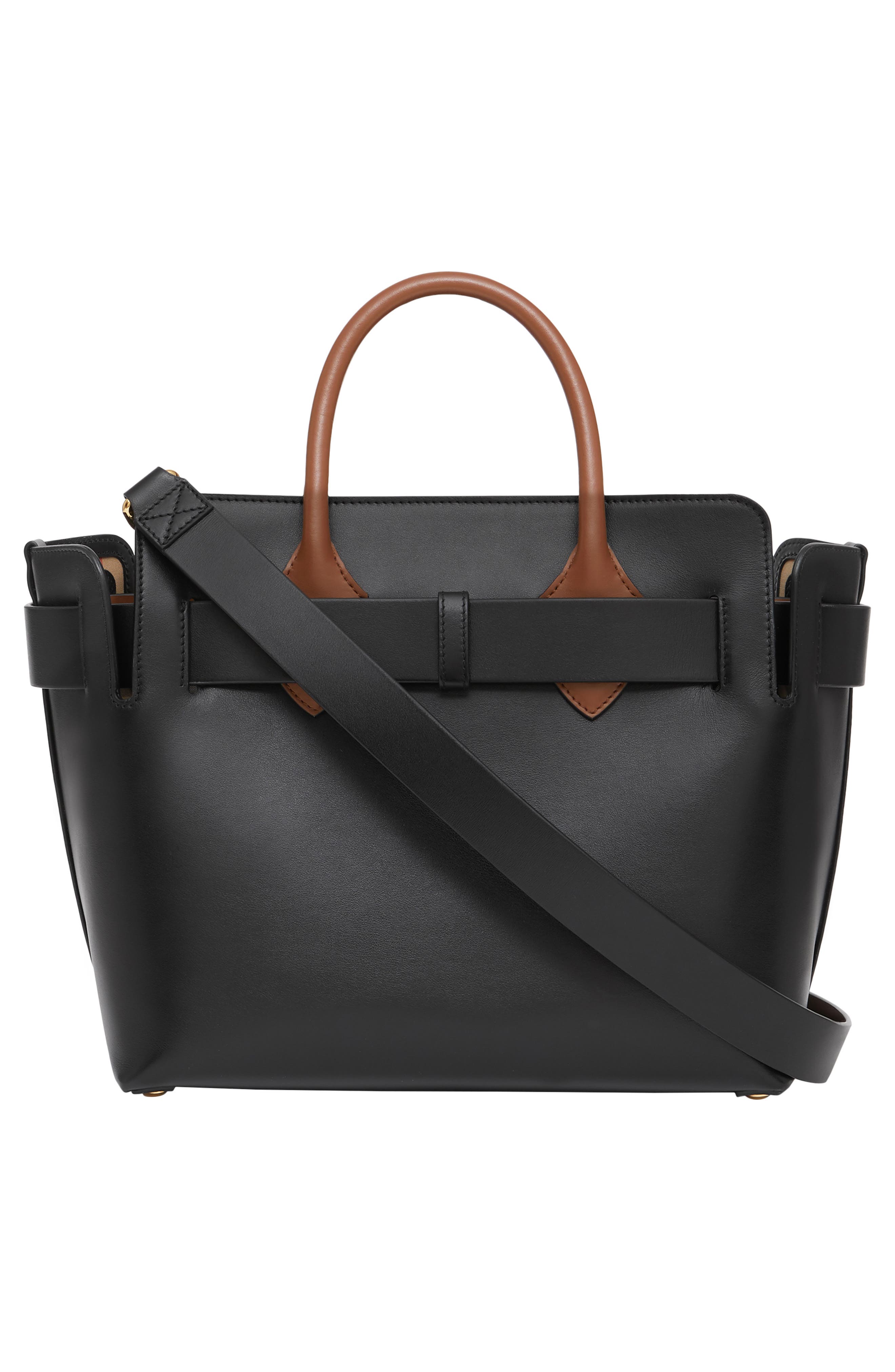 Burberry Small Belt Triple Stud Leather Bag, Alternate, color, 