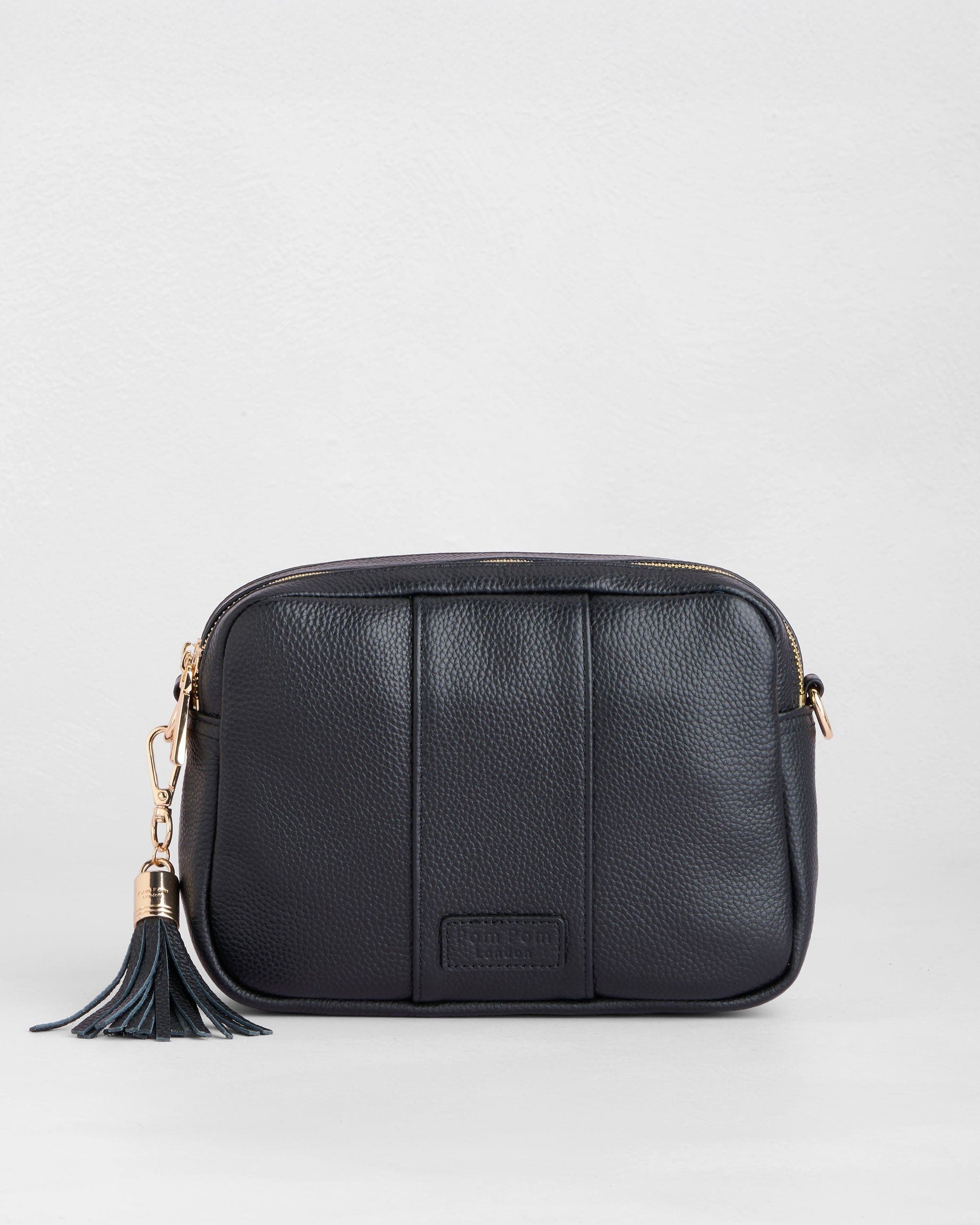 Pom Pom London City Duo Crossbody Bag, Main, color, Black