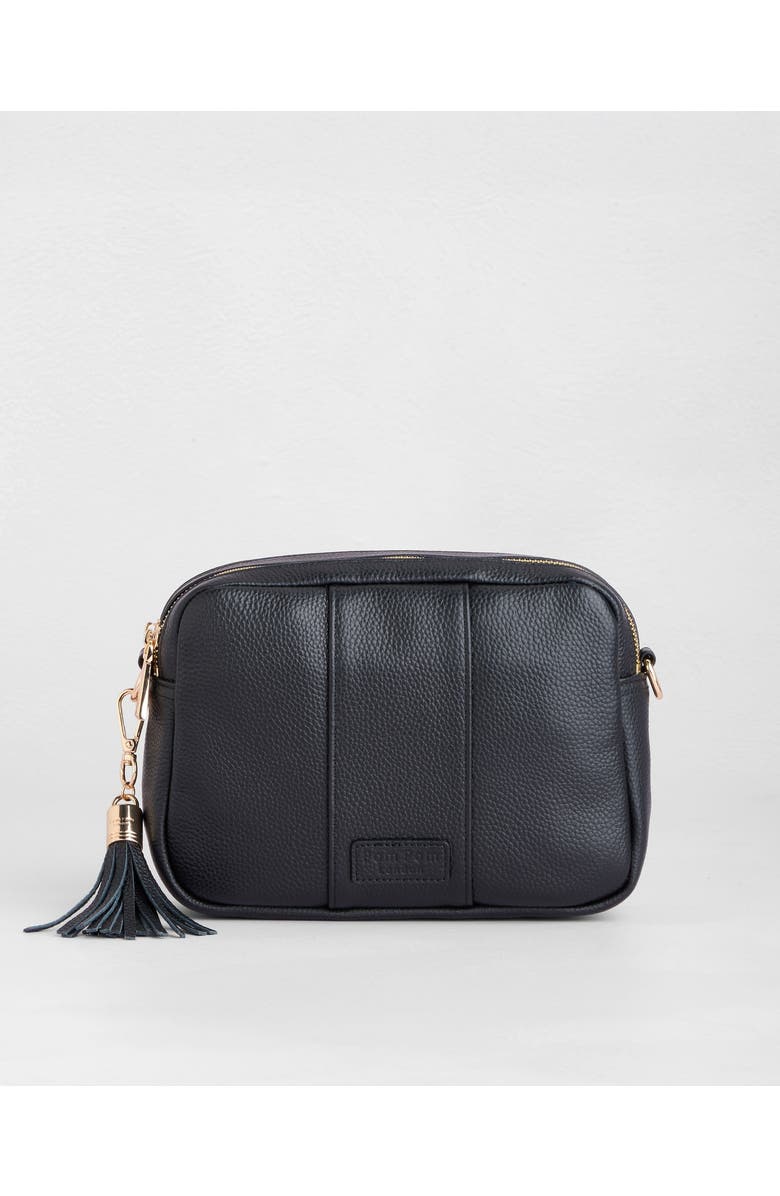 Pom Pom London City Duo Crossbody Bag, Main, color, Black