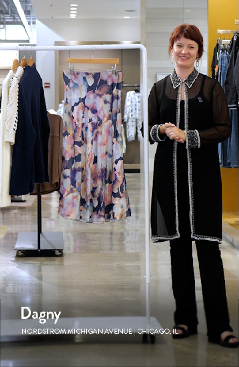 Anya Satin Midi Skirt, sales video thumbnail