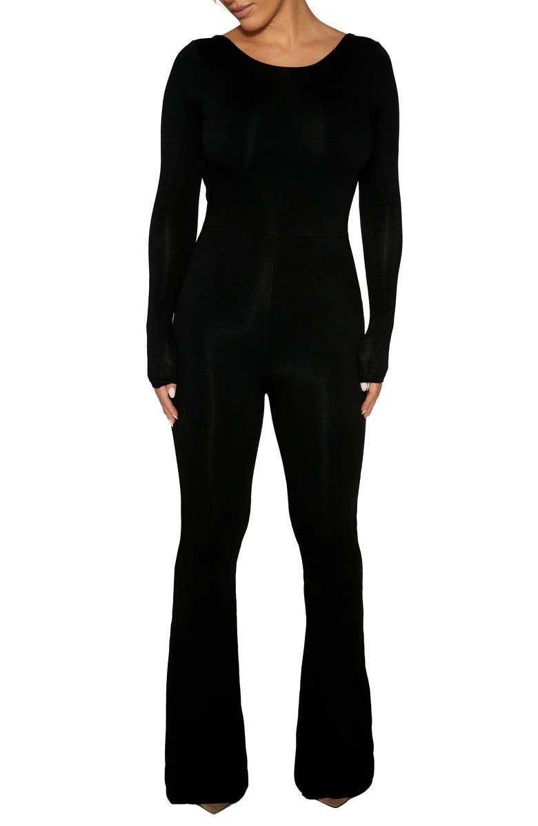 Naked Wardrobe Long Sleeve Jumpsuit, Main, color, 