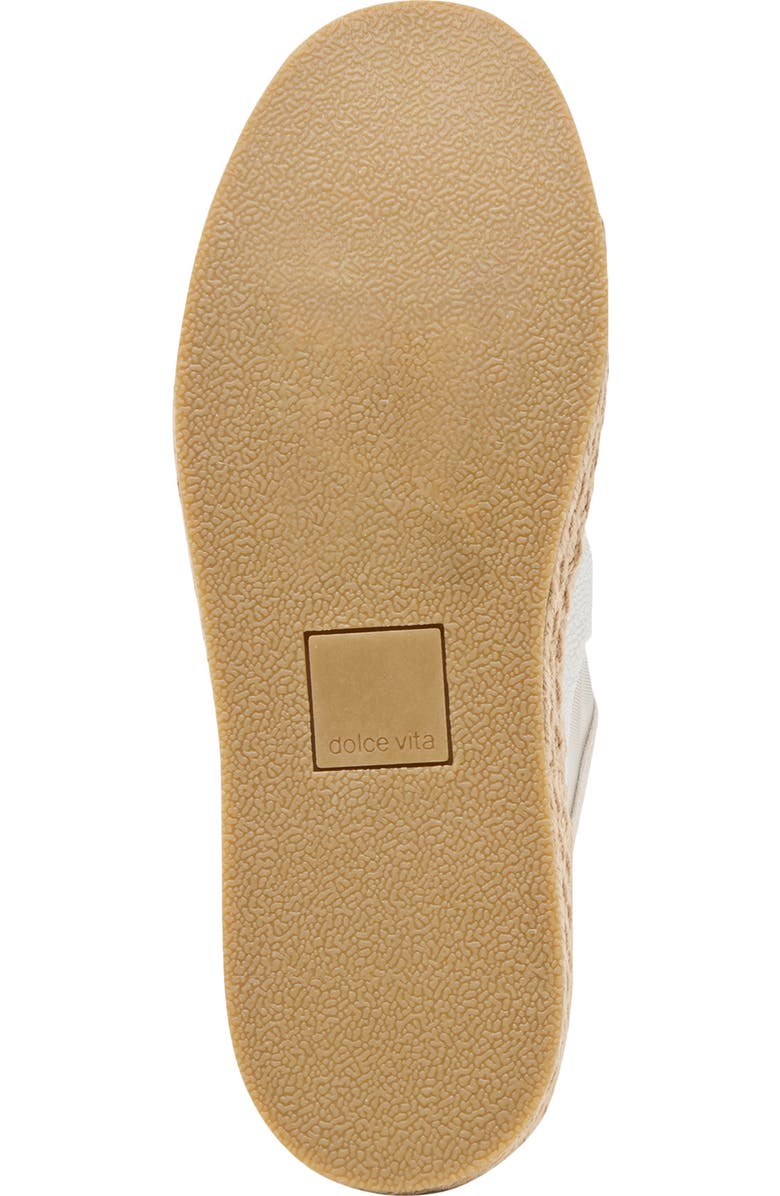 Dolce Vita Notice Beaded Mesh Espadrille Sneaker, Alternate, color, White Mesh