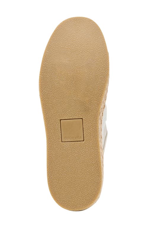 Dolce Vita Notice Beaded Mesh Sneaker In White Mesh