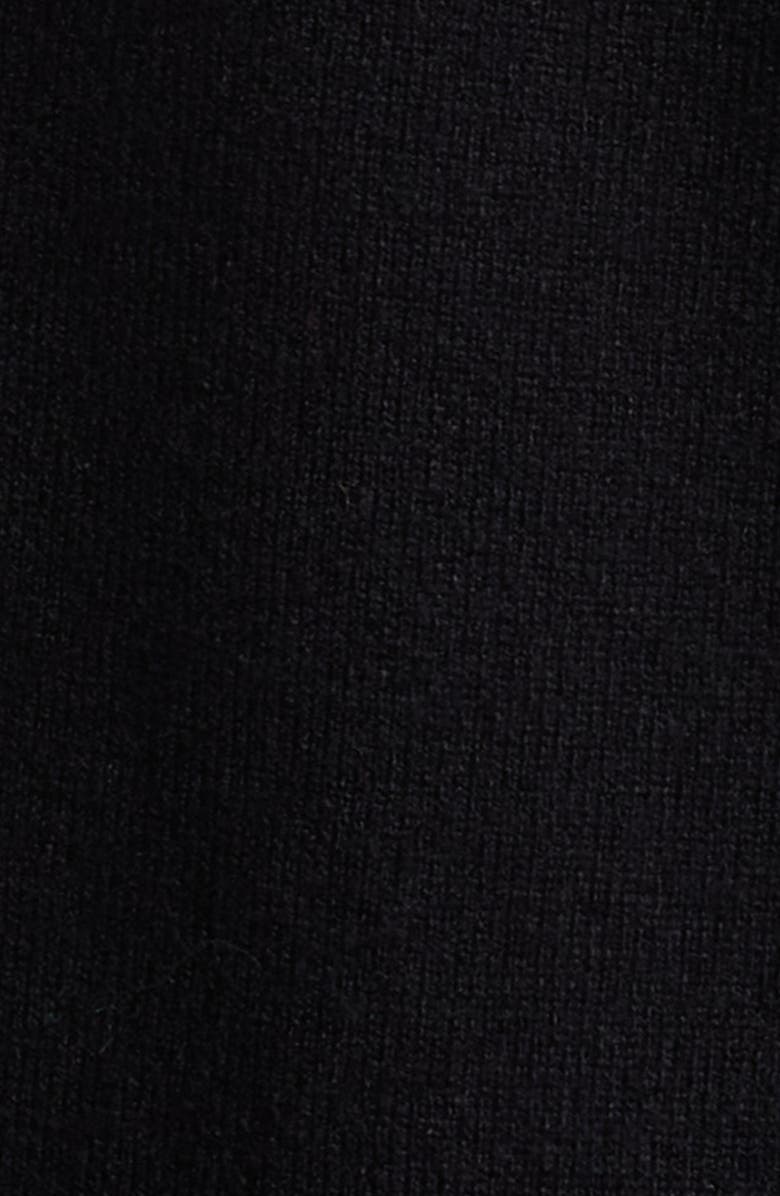 Anne Klein Crystal & Faux Fur Trim Tunic Sweater, Alternate, color,