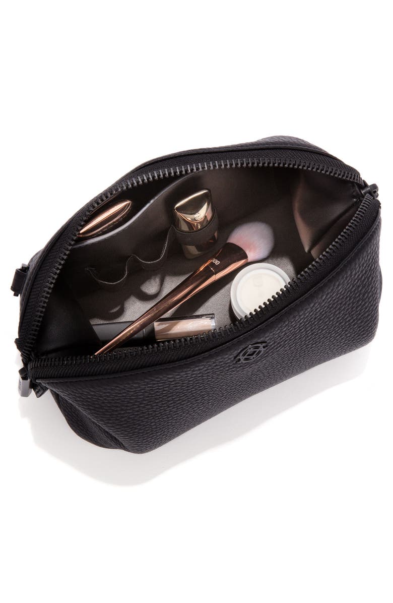 Dagne Dover Large Lola Leather Cosmetics Pouch, Alternate, color, 