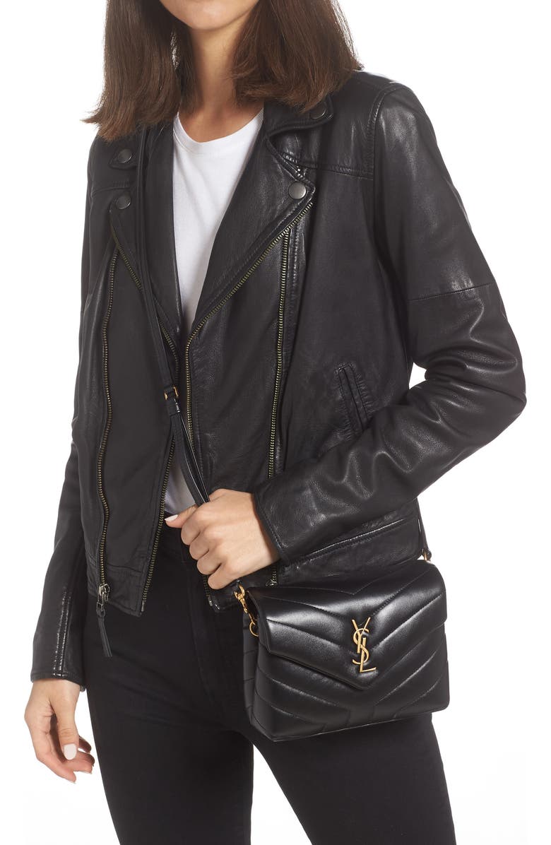 Saint Laurent Toy Loulou Matelassé Leather Crossbody Bag, Alternate, color,