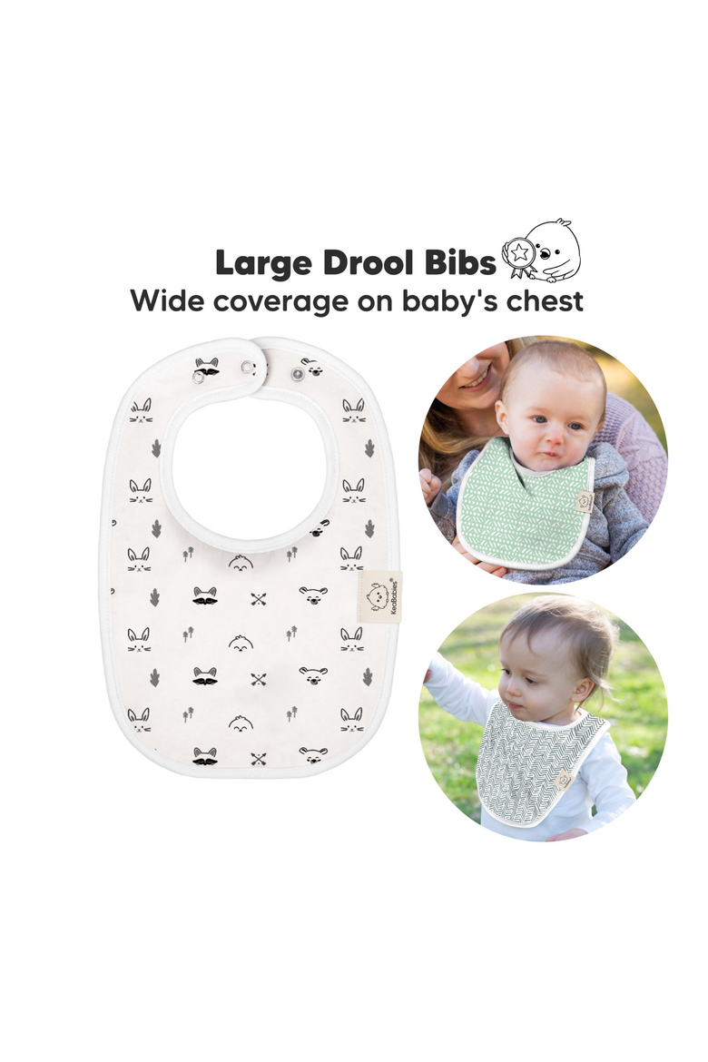 8-Pack Baby Drool Bibs, Alternate, color, Nordic
