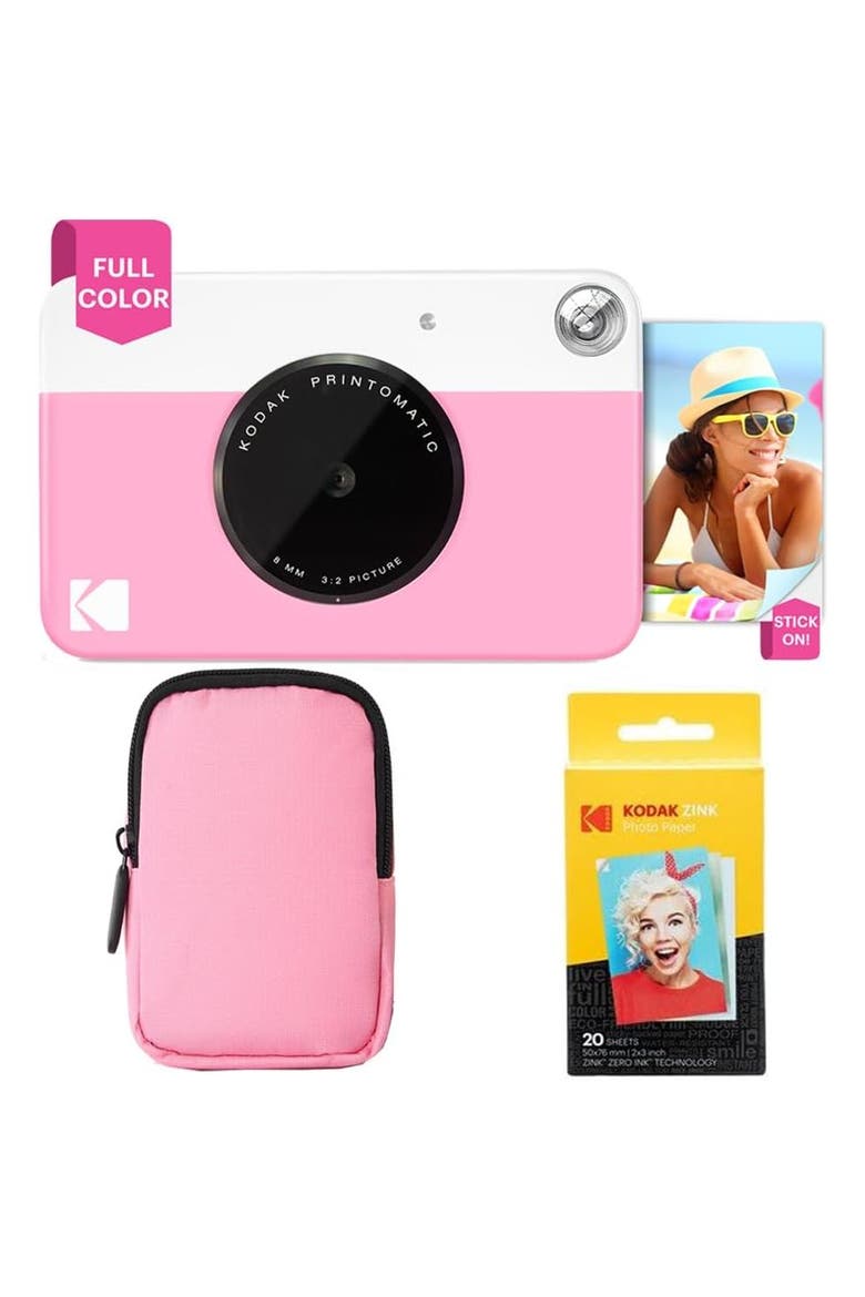 Printomatic Bundle + Pink Case & 20 Zink, Main, color, Pink