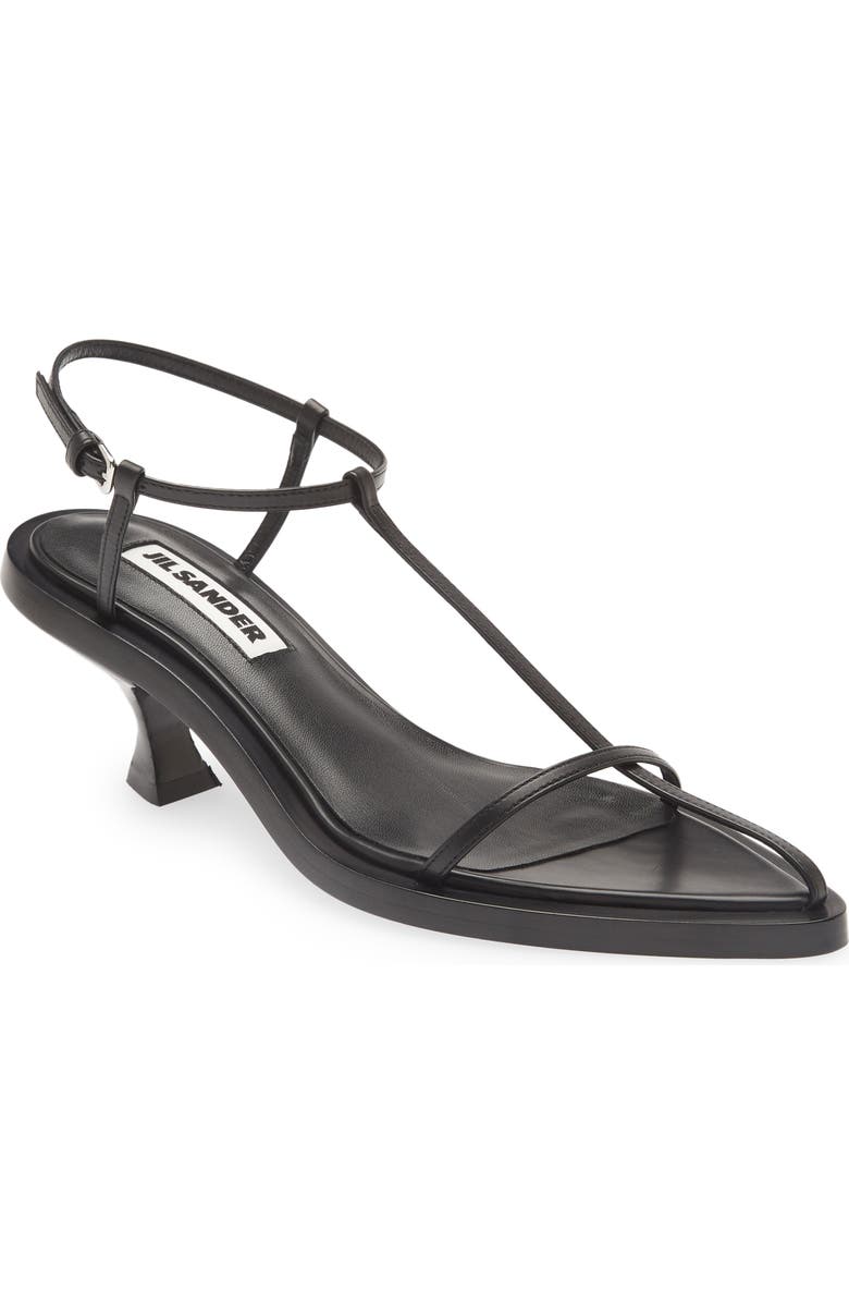 Jil Sander T-Strap Kitten Heel Sandal, Main, color,