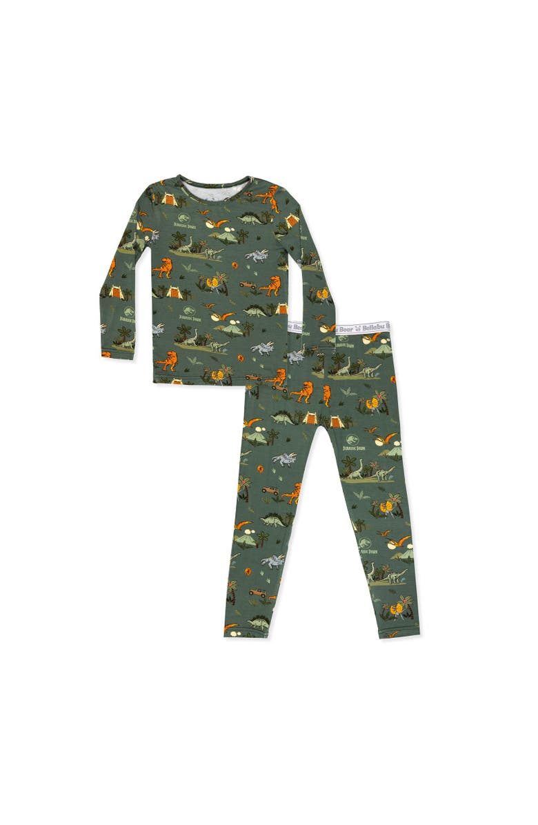 Bellabu Bear Kids' Jurassic Park Safari Set of 2 Piece Pajamas, Main, color, Jurassic Park: Safari