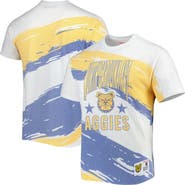 Mitchell & Ness Men's Mitchell & Ness White North Carolina A&T Aggies Paintbrush Sublimated T-Shirt