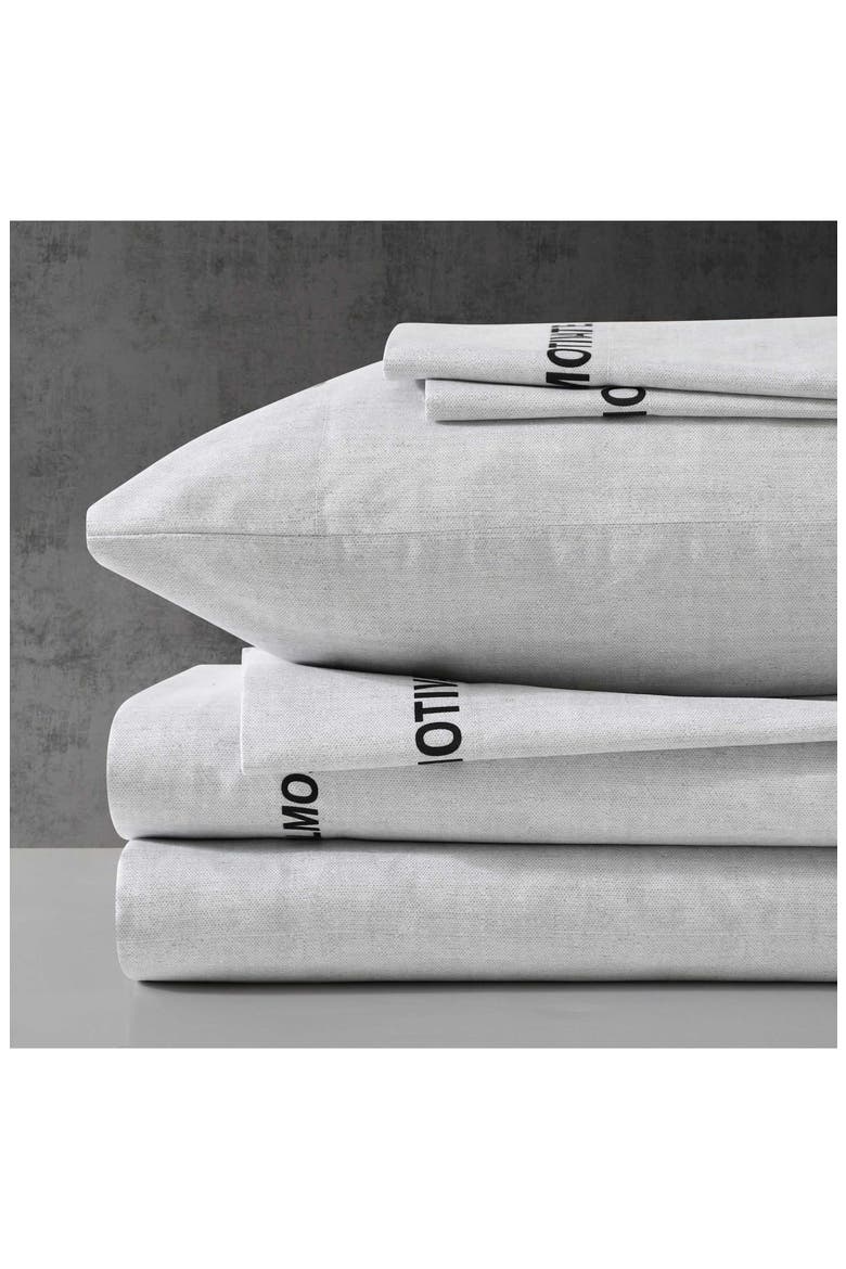 Almost Motivated Sheet Set, Main, color, LIGHT PASTEL GREY