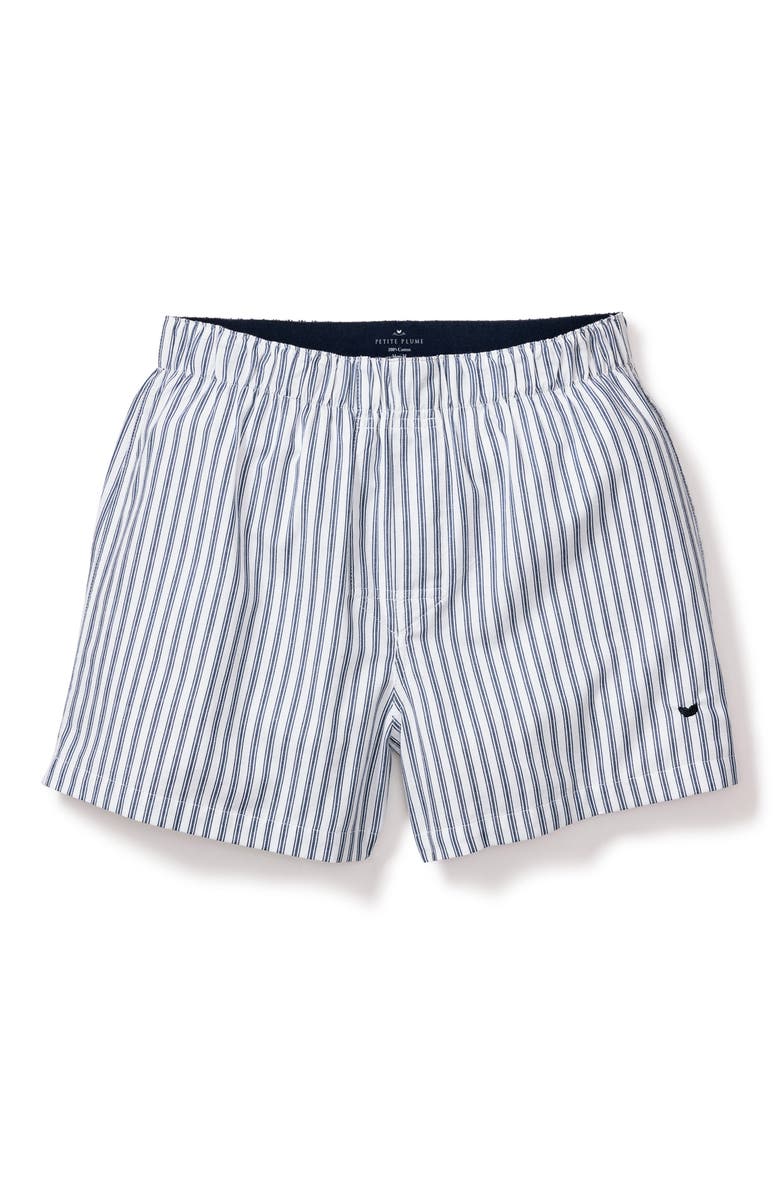 Petite Plume Assorted 3-Pack Woven Cotton Boxers, Alternate, color, Navy