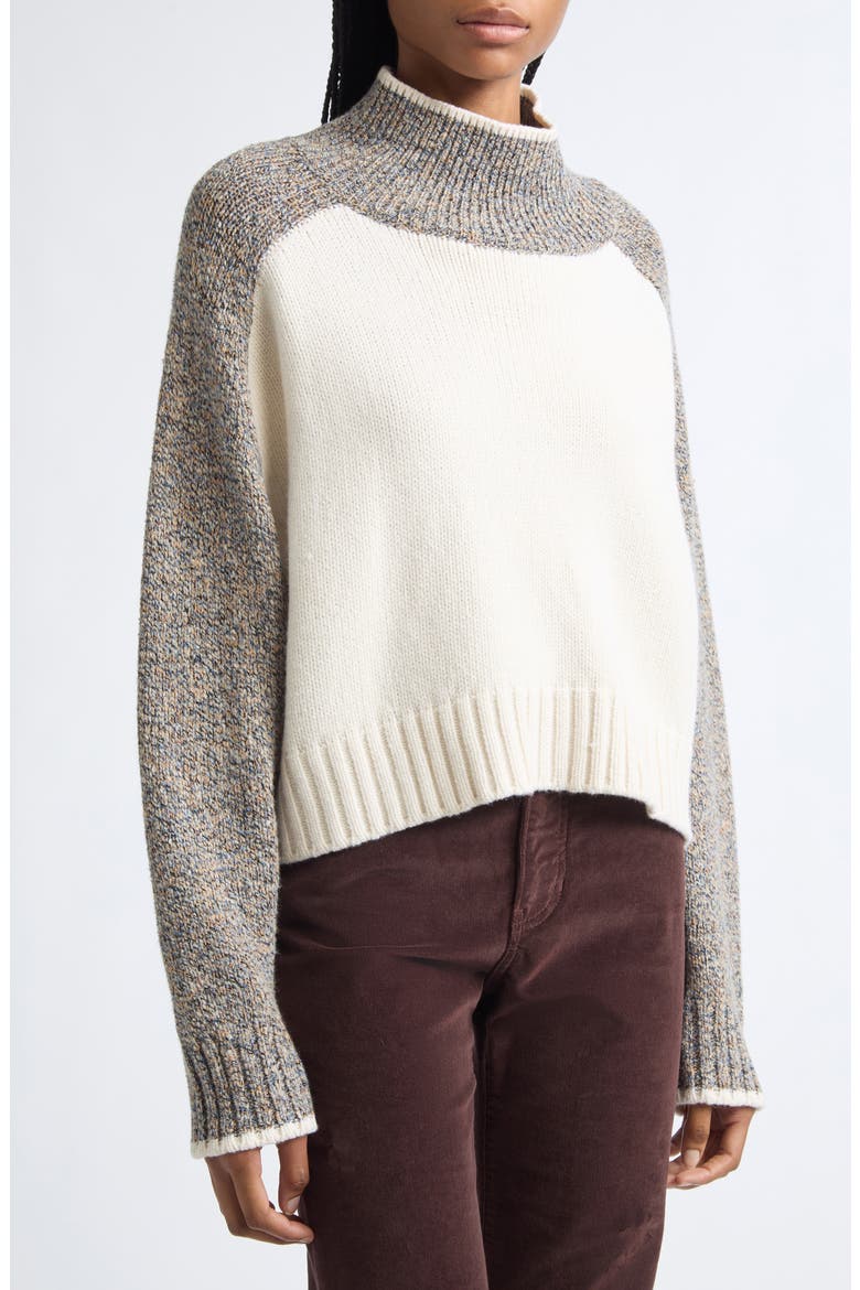 Malachi Wool Blend Sweater, Alternate, color, OATMEAL MELANGE MULTI