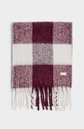 Katie Loxton Recycled Checked Tassel Scarf