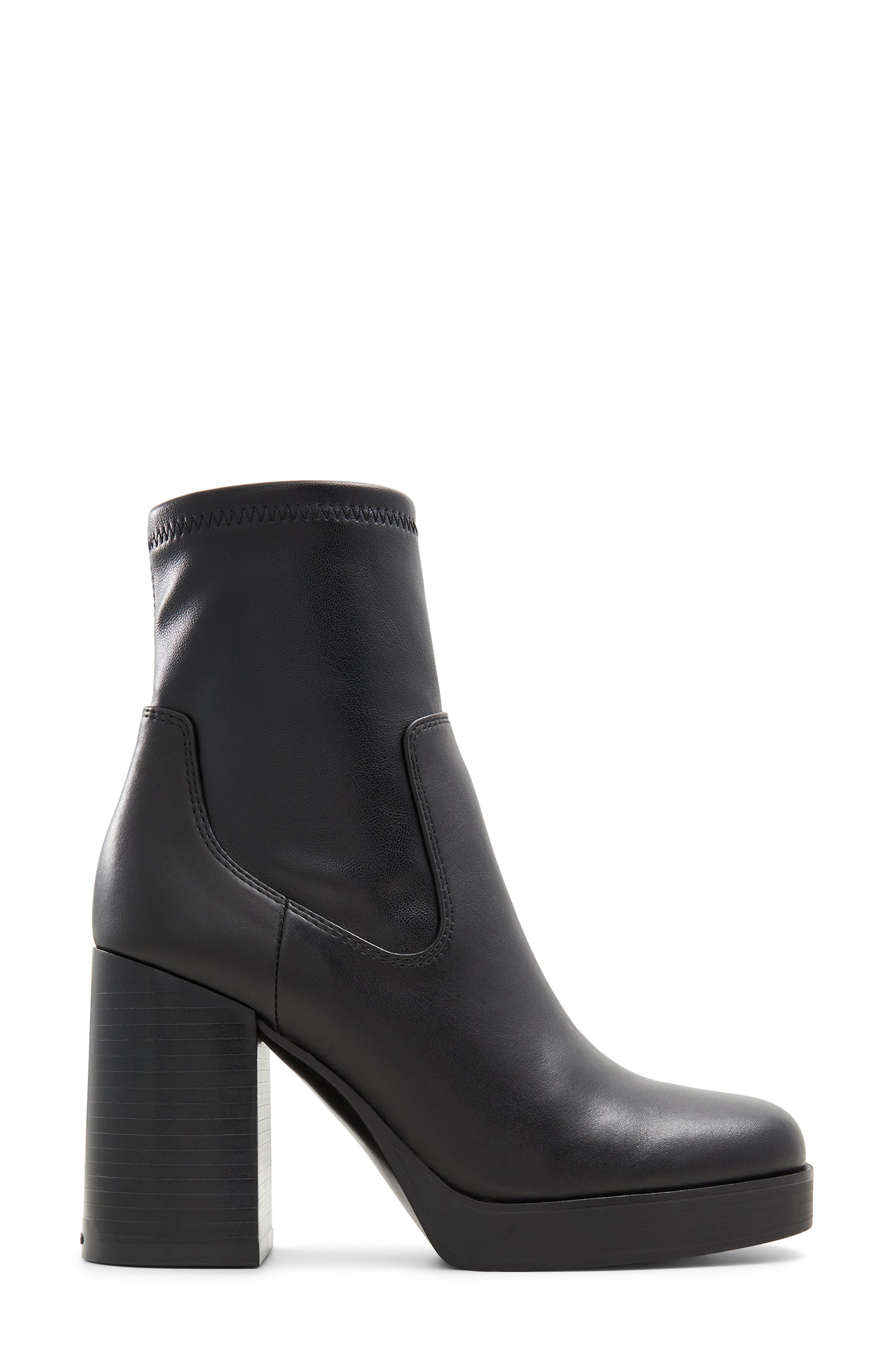 Seraphica Platform Bootie, Alternate, color, BLACK