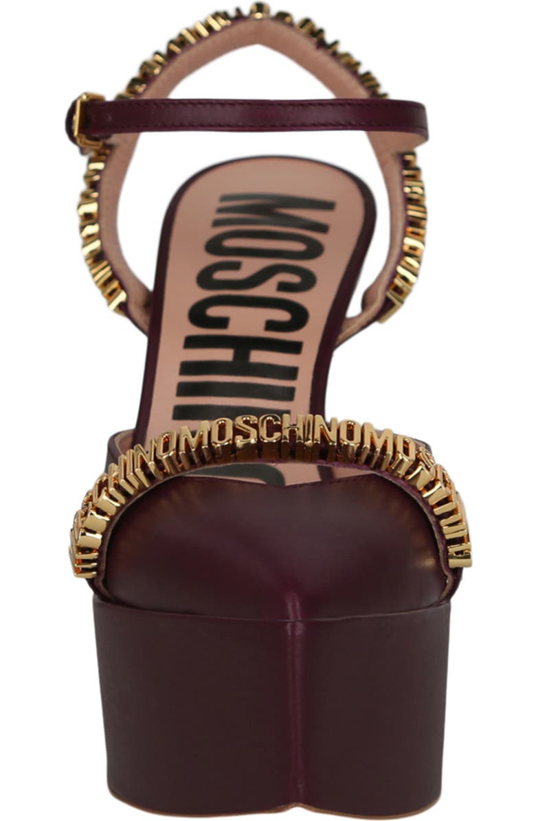 Moschino Ankle Strap Platform Sandal, Alternate, color,