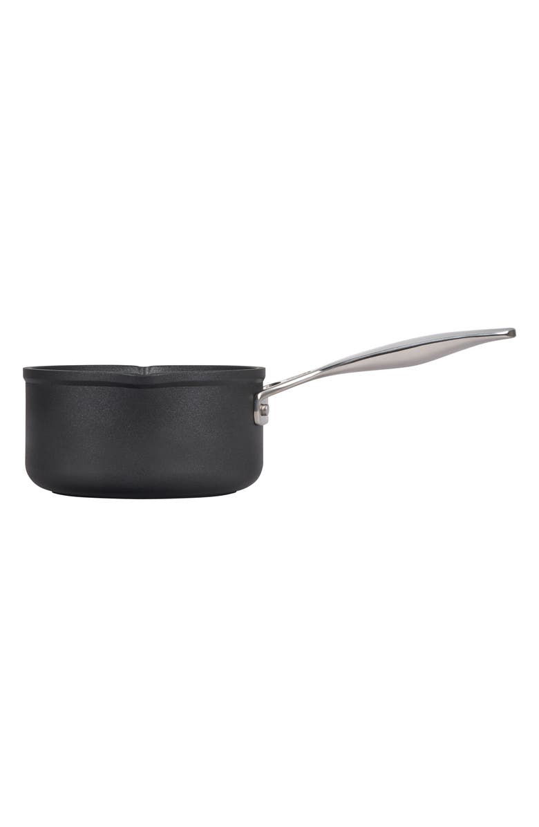 Le Creuset 1.6-Quart Toughened Nonstick PRO Saucepan, Alternate, color, Black
