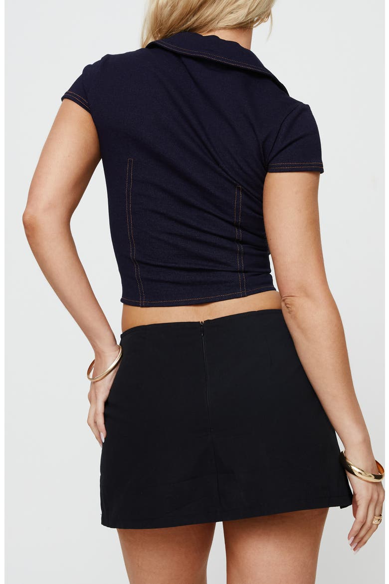 Low Rise Mini Skort, Alternate, color, BLACK